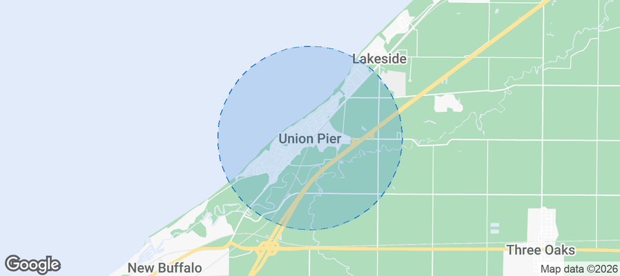 Union Pier Airbnb map